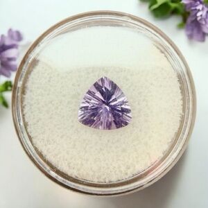 Natural Amethyst 2.14 ct Trillion Cut Loose Gemstone Many More Coming!
